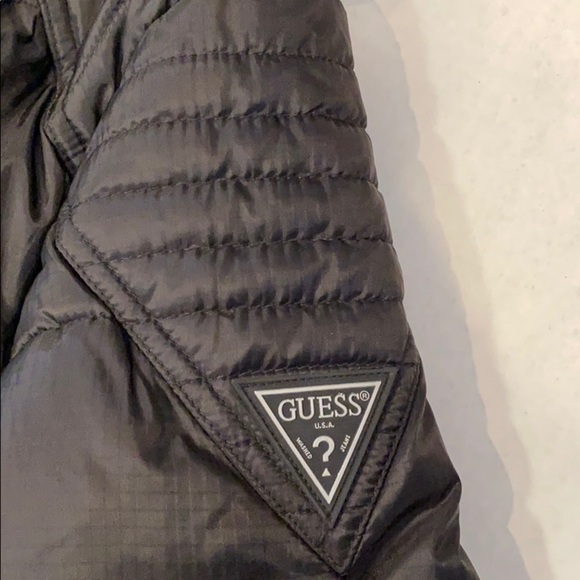 NEW GUESS Black Andrew Puffer Jacket - Picture 8 of 11